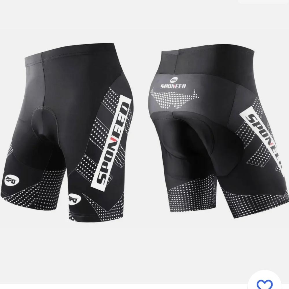 Sponeed Cycling Bike Shorts Padded Moisture Wicking New XXXL